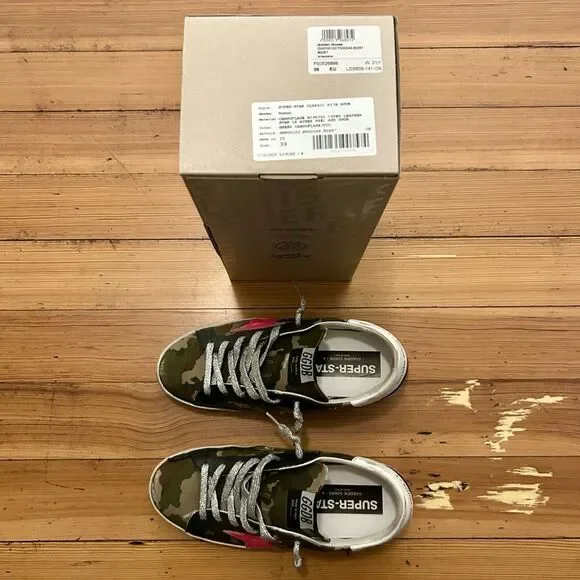Golden Goose Superstar Camouflage Sneakers. EU size 39 / US size 9 - Picture 5 of 16